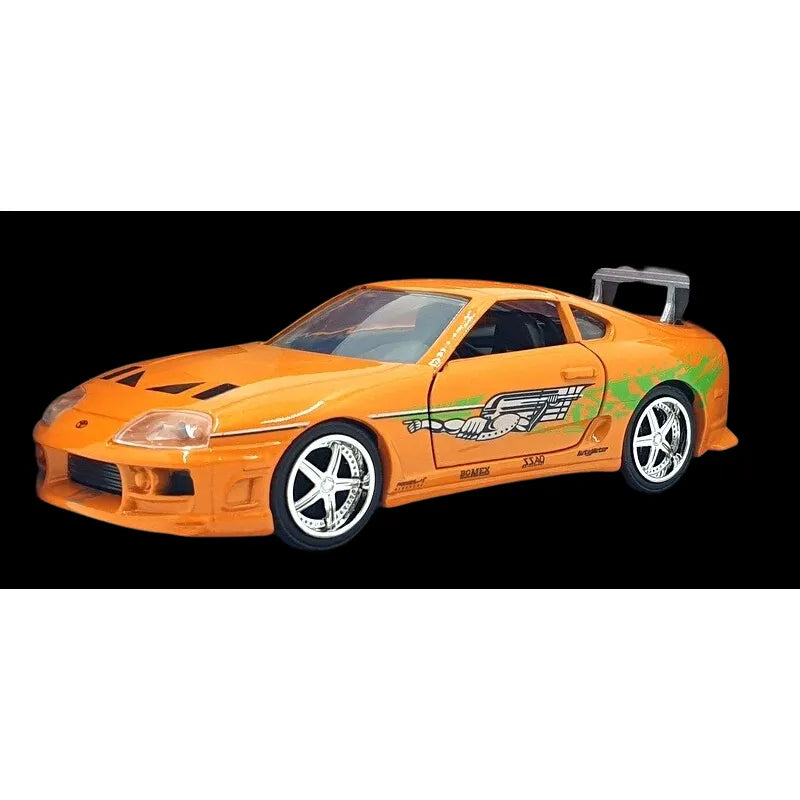Jada 1:32 Fast & Furious Brian’s Orange Toyota Supra Mk4 die-cast model car from the original movie.