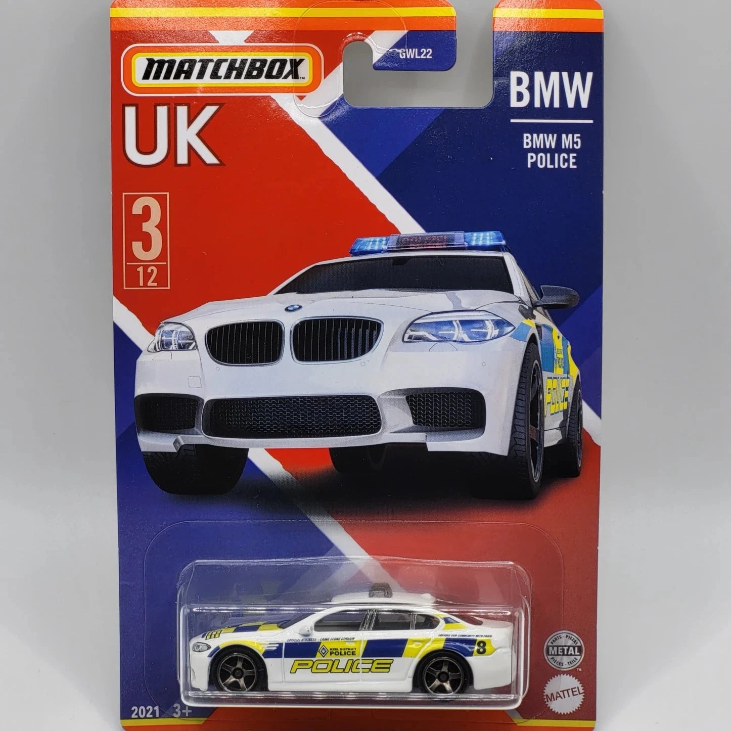 Matchbox Stars of UK BMW M5 POLICE – LosHotwheels - Main Image