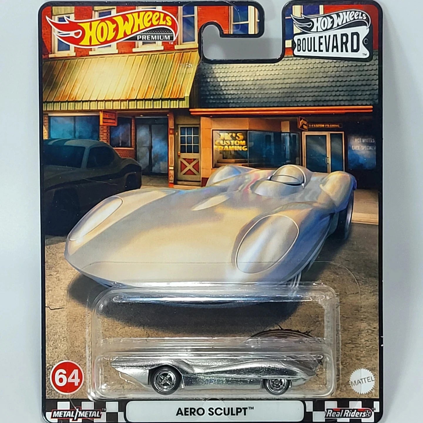 Hot Wheels Aero Sculpt Premium Boulevard #64 1/64 Die-Cast Model