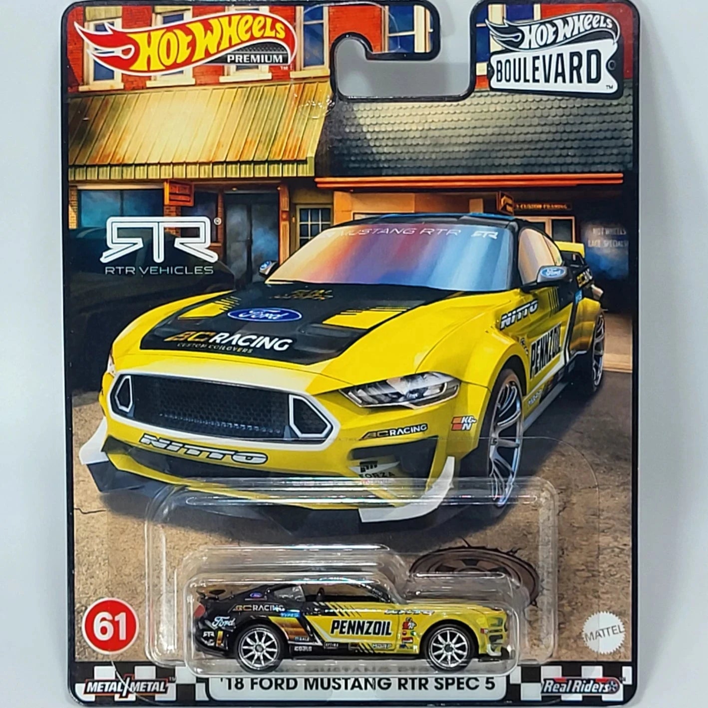 HotWheels Premium Boulevard 18 FORD MUSTANG RTR SPEC 5 61 LosHotwheels