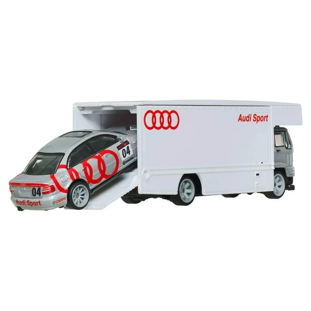 Hot Wheels Audi S4 Quattro & Fleet Flyer – Team Transport #77 JBM30 FLF56