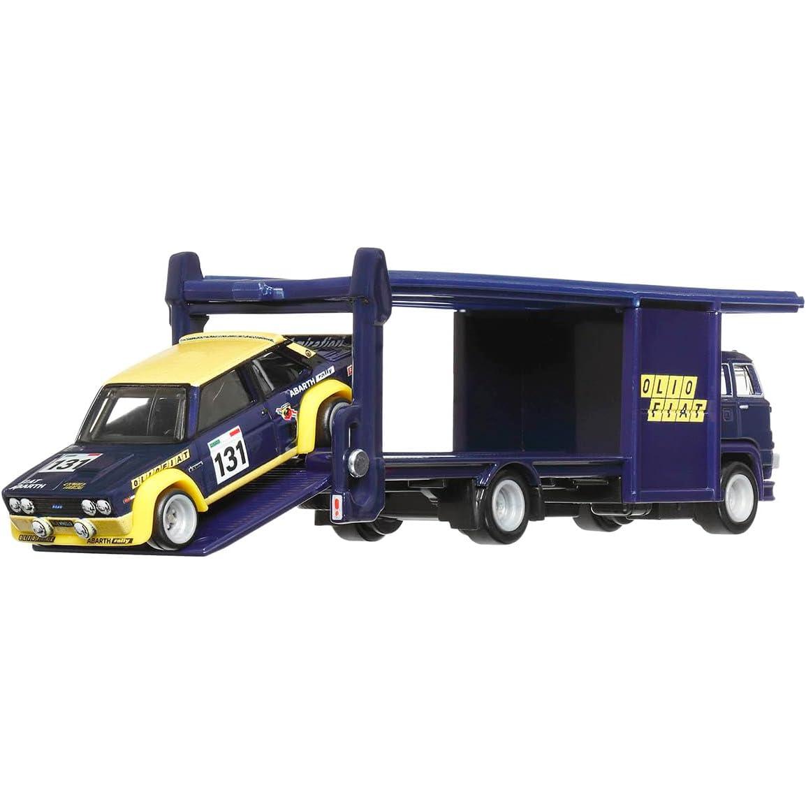 Hot Wheels Fiat 131 Abarth & Second Story Lorry – Team Transport #62 HRV43 FLF56