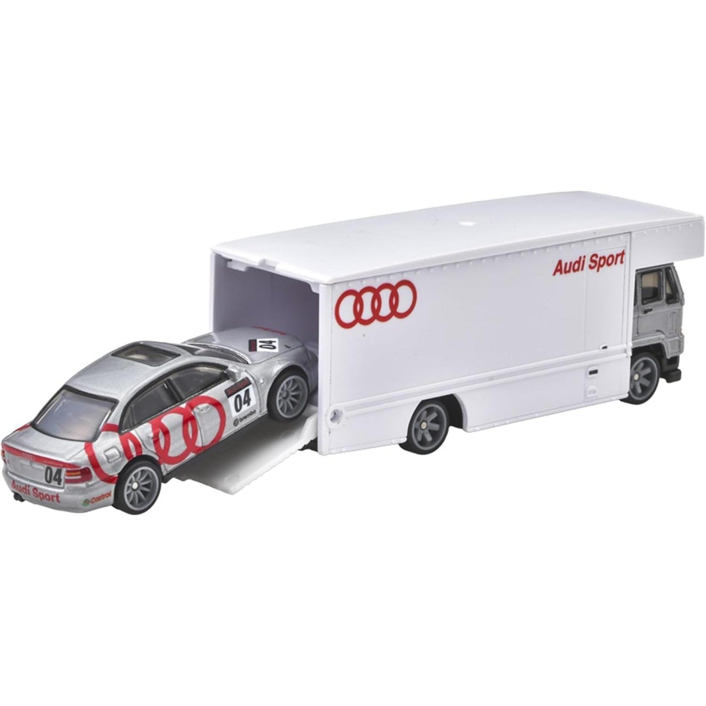 Hot Wheels Audi S4 Quattro & Fleet Flyer – Team Transport #77 JBM30 FLF56