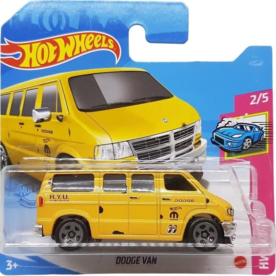 Hot Wheels 1:64 Dodge Van MoonEyes – HW Drift 50/250 Yellow 2021 Die-Cast Model