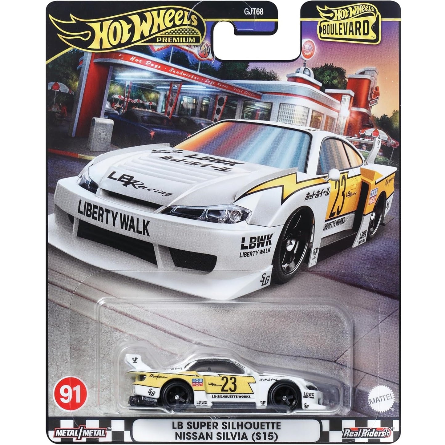 HotWheels Premium Boulevard LB Super Silhouette Nissan Silvia (S15) #91