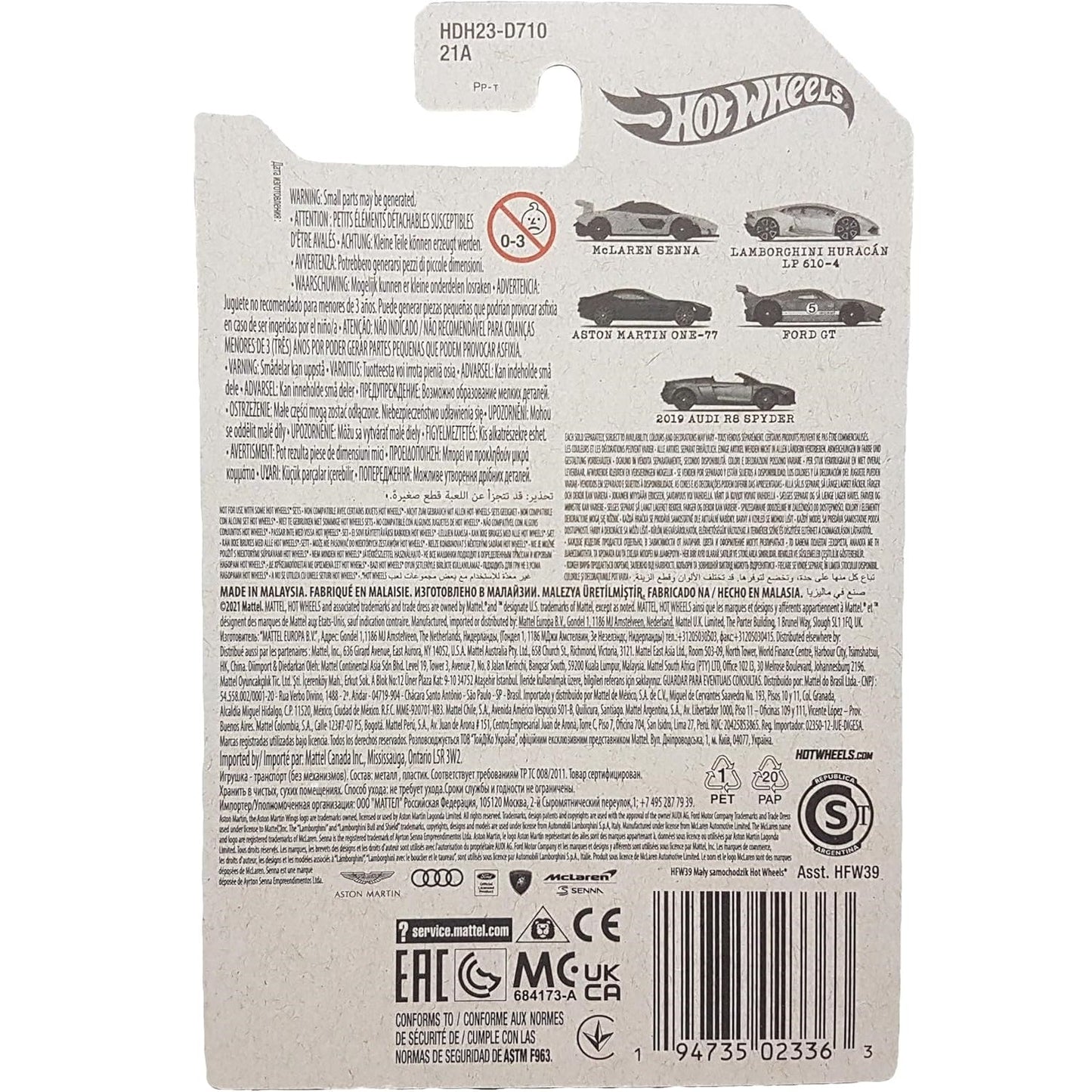 Hot Wheels 1:64 Lamborghini Huracán LP 610-4 – World Class Racers Italy 2/5 (2022) Die-Cast Model HDH23
