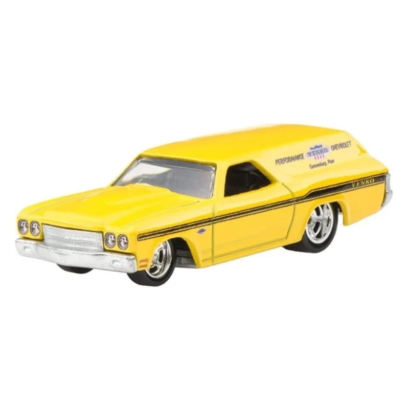 Hot Wheels Car Culture Fast Wagons series die-cast model of the '70 Chevelle SS Wagon in 1:64 scale.