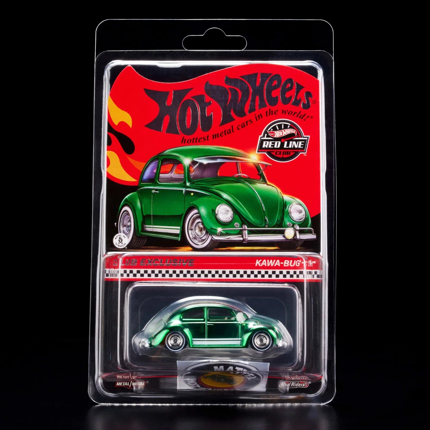Hot Wheels 1:64 RLC Exclusive Membership Kawa-Bug-A β Spectraflame Dark Green HWF03 Die-Cast Model
