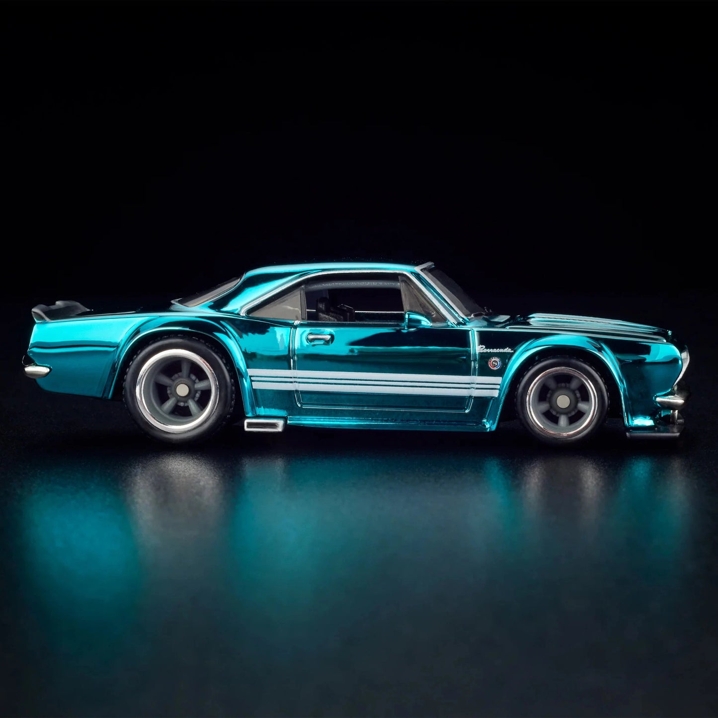 Hot Wheels 1:64 RLC Exclusive 1968 Custom Plymouth Barracuda β Spectraflame Teal HWF13 Die-Cast Model