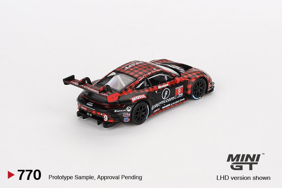 MINIGT 1:64 Porsche 911 (992) GT3 R #9 GTD Pro Pfaff Motorsports Sebring 12 Hrs Winner #770 – MGT00770-L Die-Cast Model