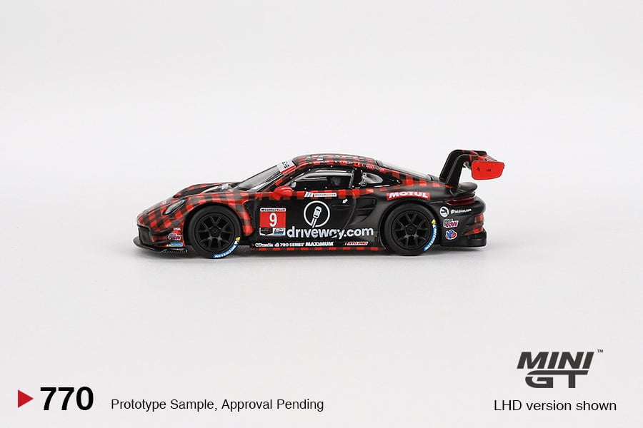 MINIGT 1:64 Porsche 911 (992) GT3 R #9 GTD Pro Pfaff Motorsports Sebring 12 Hrs Winner #770 – MGT00770-L Die-Cast Model