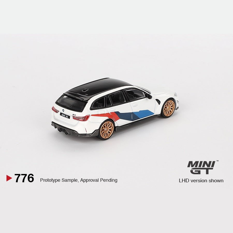 MINI GT 1:64 BMW M3 Touring (G81) M Performance Alpine White #776– MGT00776 Die-Cast Model