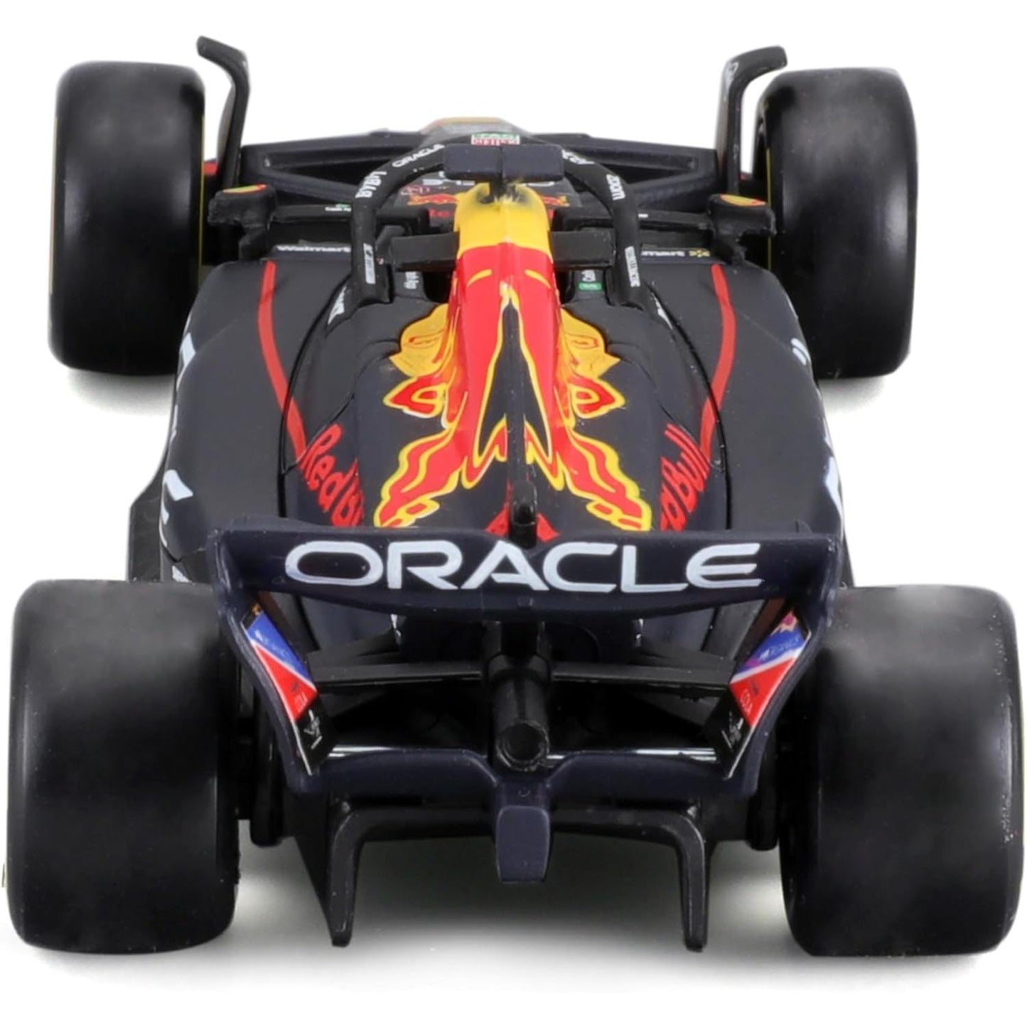 Bburago 1:43 scale die-cast model of the Red Bull Racing RB19 Formula 1 car driven by Max Verstappen.