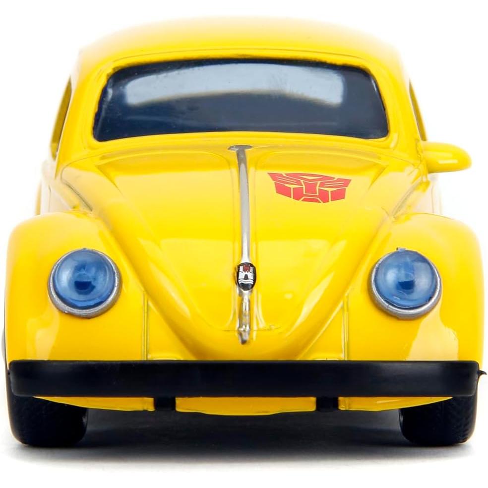 Bburago Transformers 1:32 scale die-cast model of G1 Bumblebee as a yellow Volkswagen Beetle, item 35595.