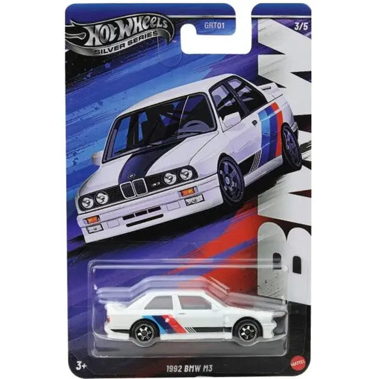 Hot Wheels 1:64 1992 BMW M3 β Celebrations Silver Series GRT01 JBY56