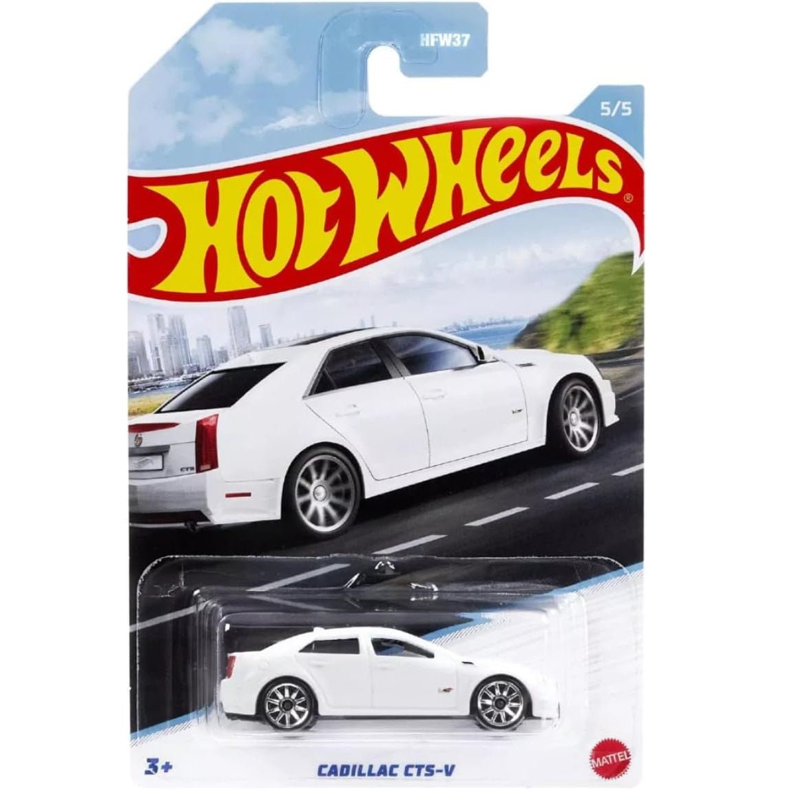 Hot Wheels 1:64 scale Luxury Sedans die-cast model of the Cadillac CTS-V with premium detailing.