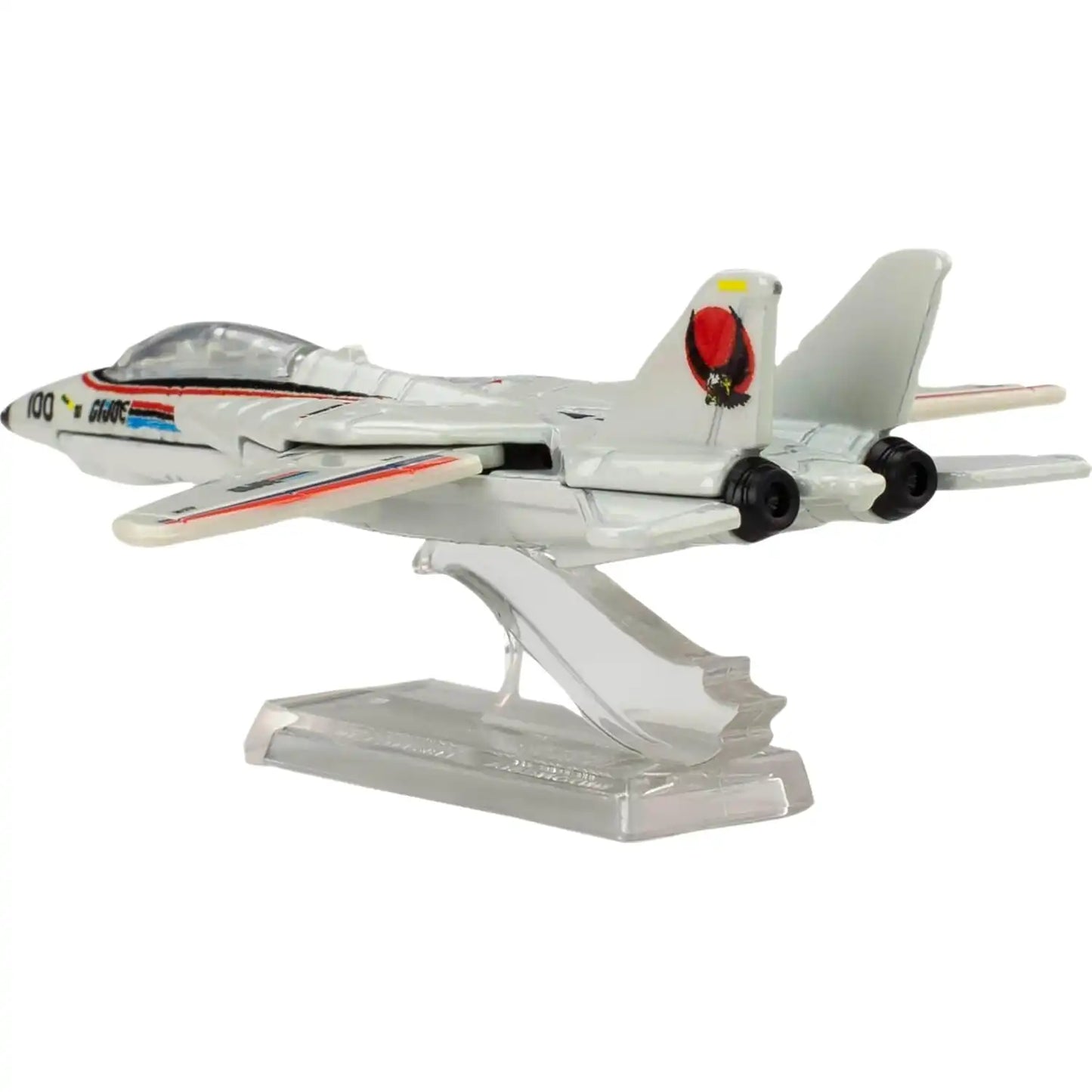 Hot Wheels Premium Pop Culture G.I. Joe Combat Jet Skystriker Grumman F-14 Tomcat die-cast model in packaging.