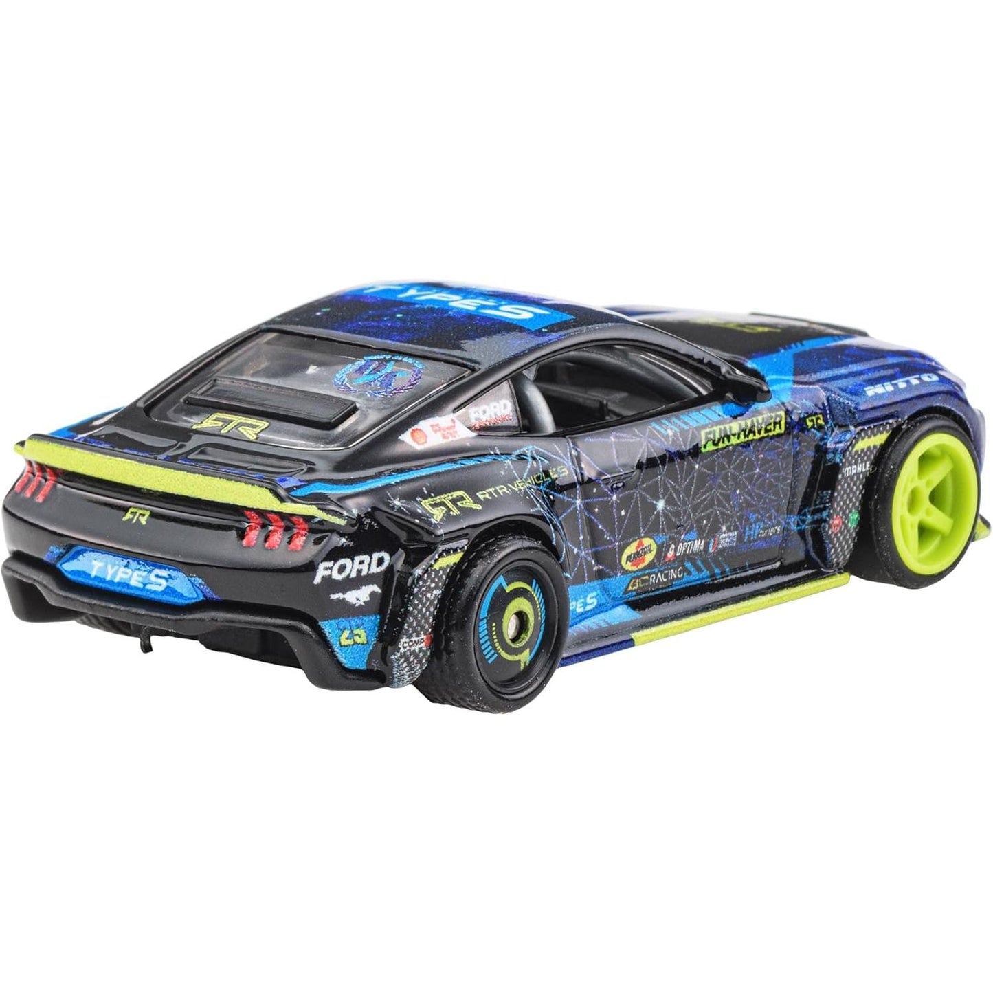 Hot Wheels 1:64 Ford Mustang RTR Spec 5 Circuit Legends 2024 die‑cast model with real riders wheels and detailed RTR livery
