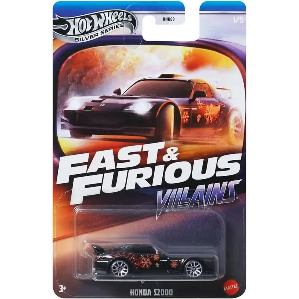 Hot Wheels 1:64 scale Fast & Furious Villains die-cast model of the Honda S2000 driven by Johnny Tran.