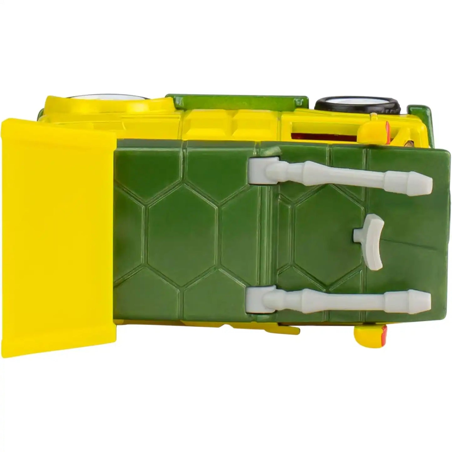 Hot Wheels Premium Pop Culture Teenage Mutant Ninja Turtles Party Wagon die-cast model in classic yellow and green.