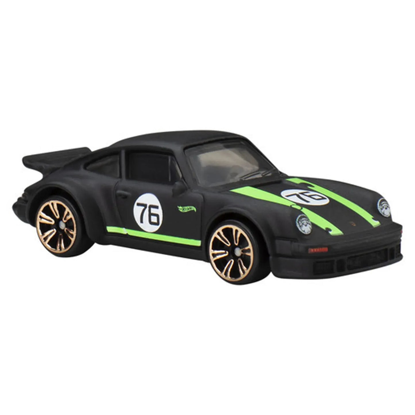 Hot Wheels Porsche 934 Turbo RSR in black with neon green accents from Neon Speeders Silver Series