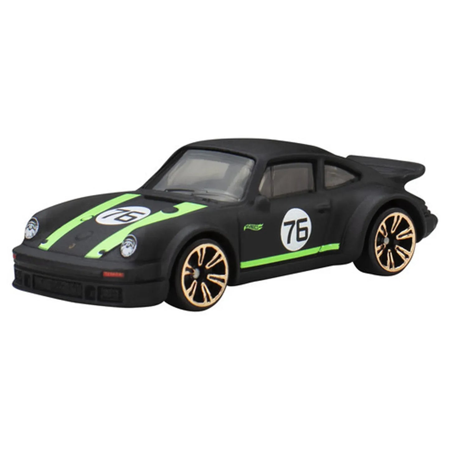 Hot Wheels Porsche 934 Turbo RSR in black with neon green accents from Neon Speeders Silver Series