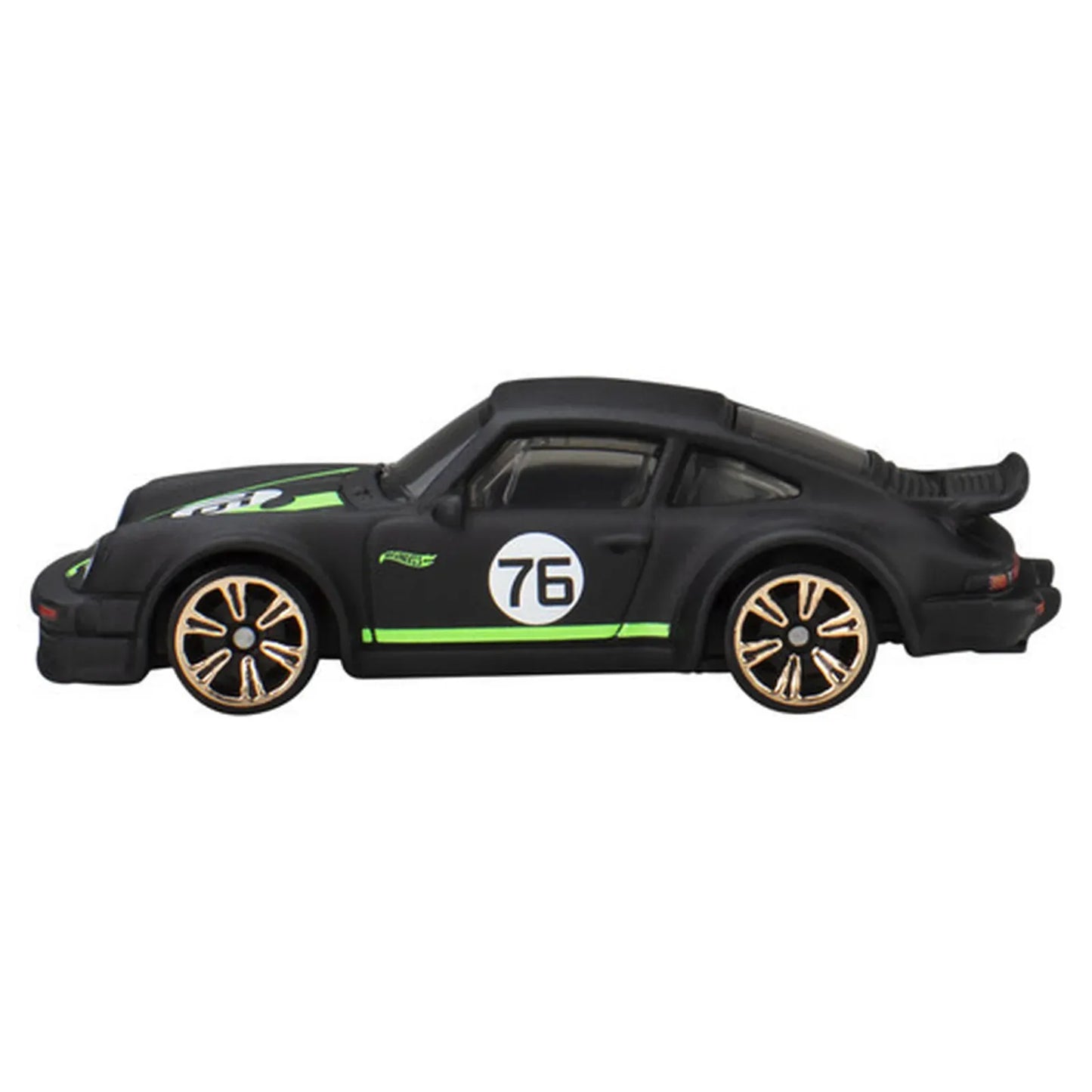 Hot Wheels Porsche 934 Turbo RSR in black with neon green accents from Neon Speeders Silver Series