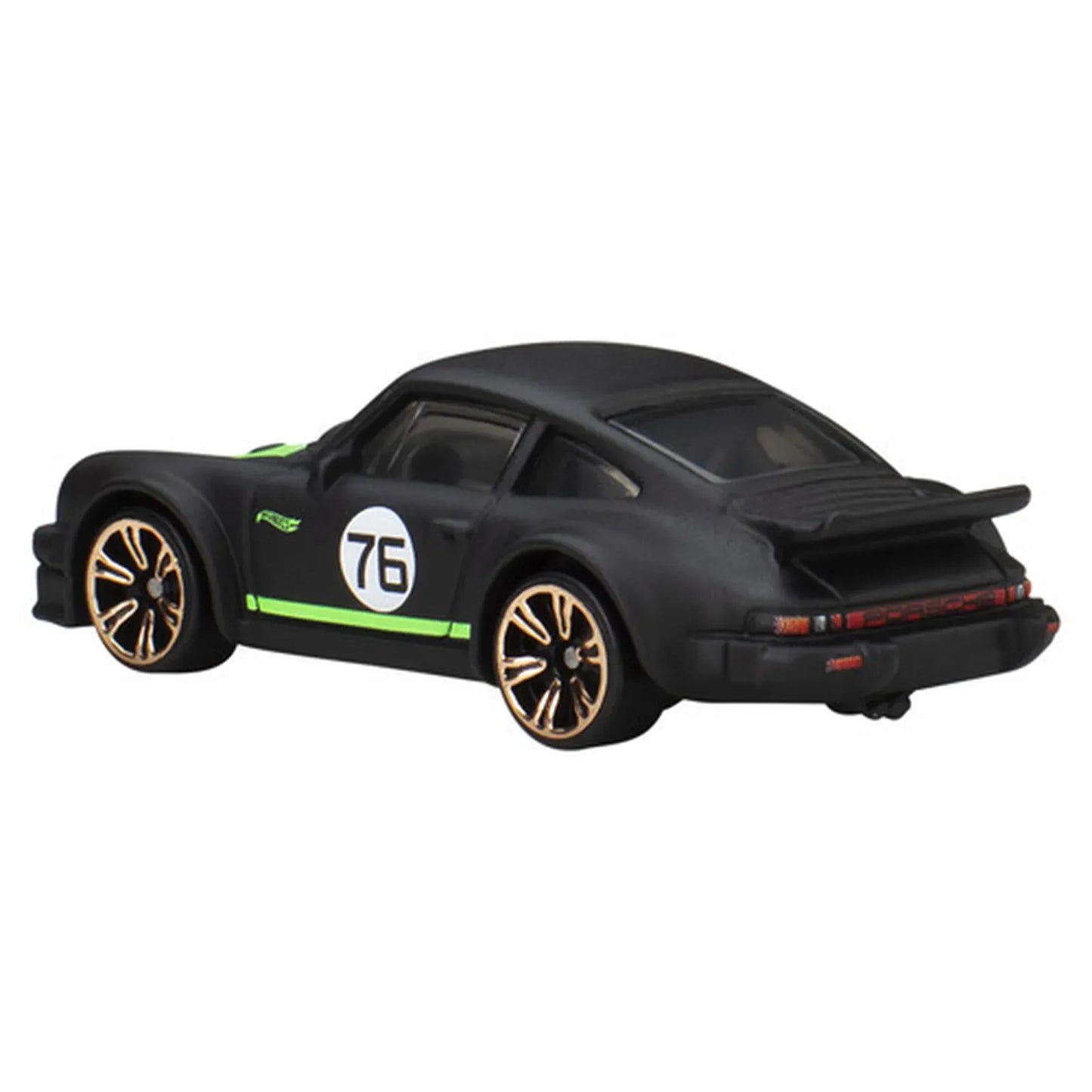 Hot Wheels Porsche 934 Turbo RSR in black with neon green accents from Neon Speeders Silver Series