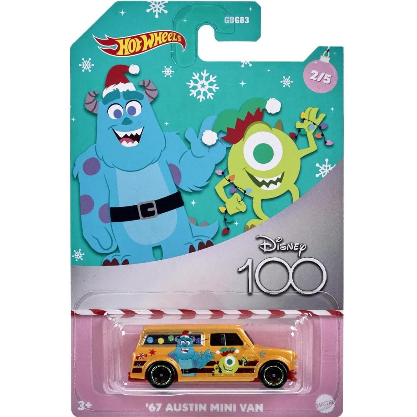 hot wheels monsters inc Hot Wheels '67 Austin Mini Van – Disney 100th Anniversary Monsters Inc – LOSHOTWHEELS