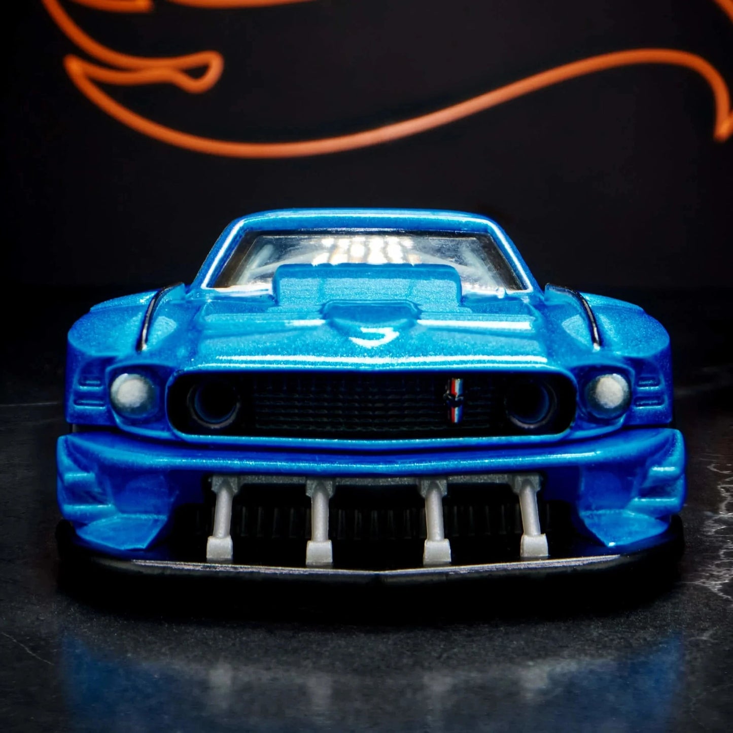 Hot Wheels Elite 64 Modified ’69 Ford Mustang – Acapulco Blue HGW13 Die-Cast Model