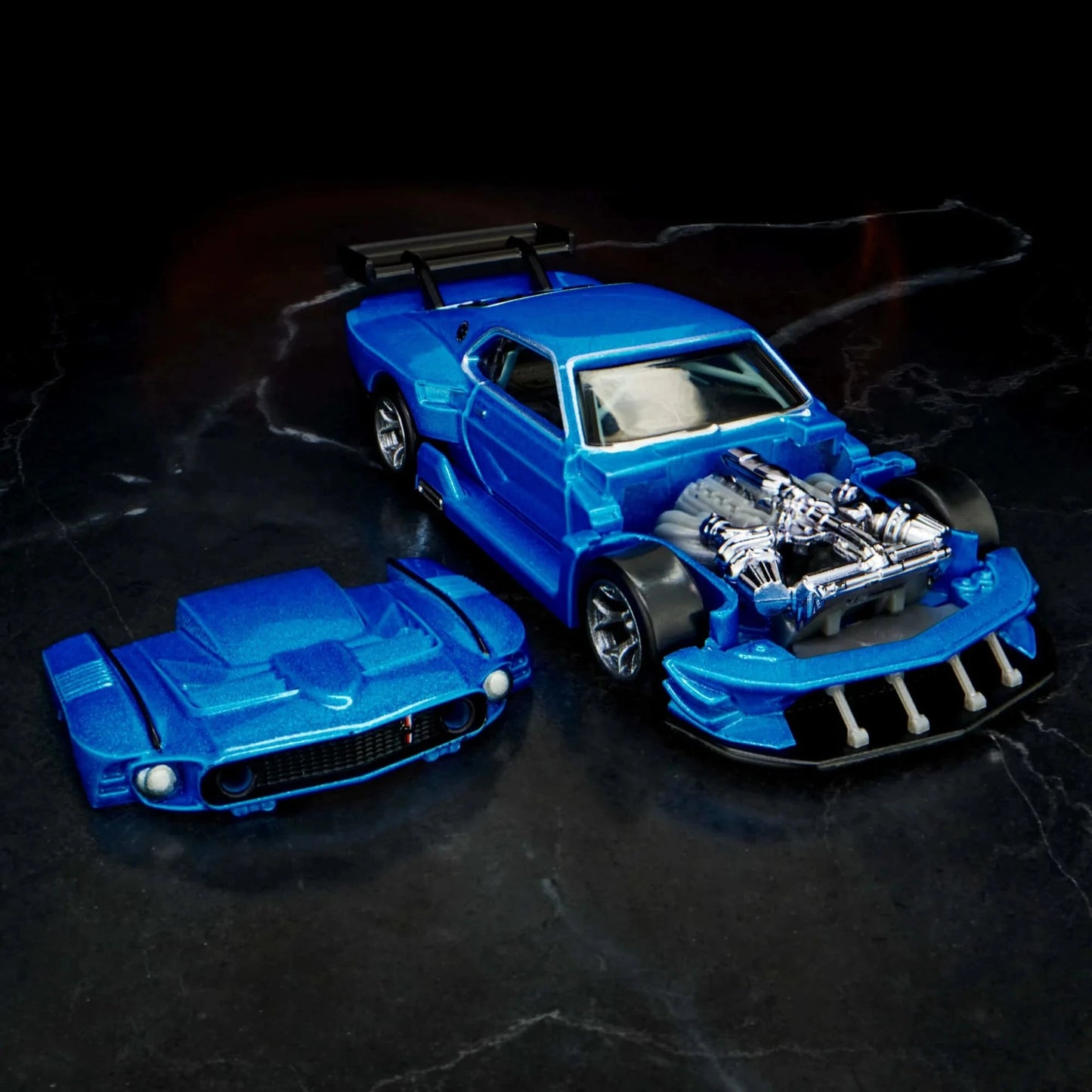 Hot Wheels Elite 64 Modified ’69 Ford Mustang – Acapulco Blue HGW13 Die-Cast Model