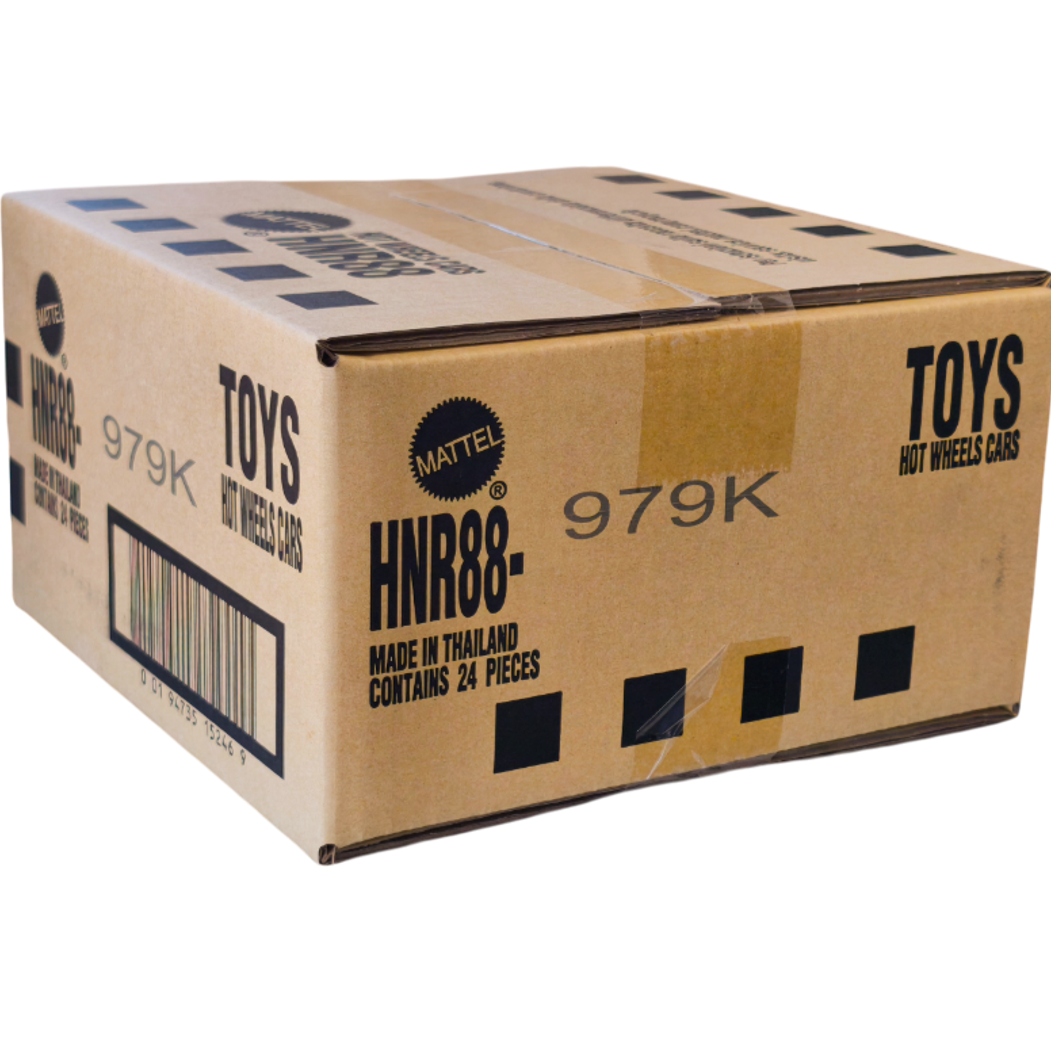 Factory-sealed Hot Wheels Fast & Furious Case K HNR88 containing 24 premium die-cast cars