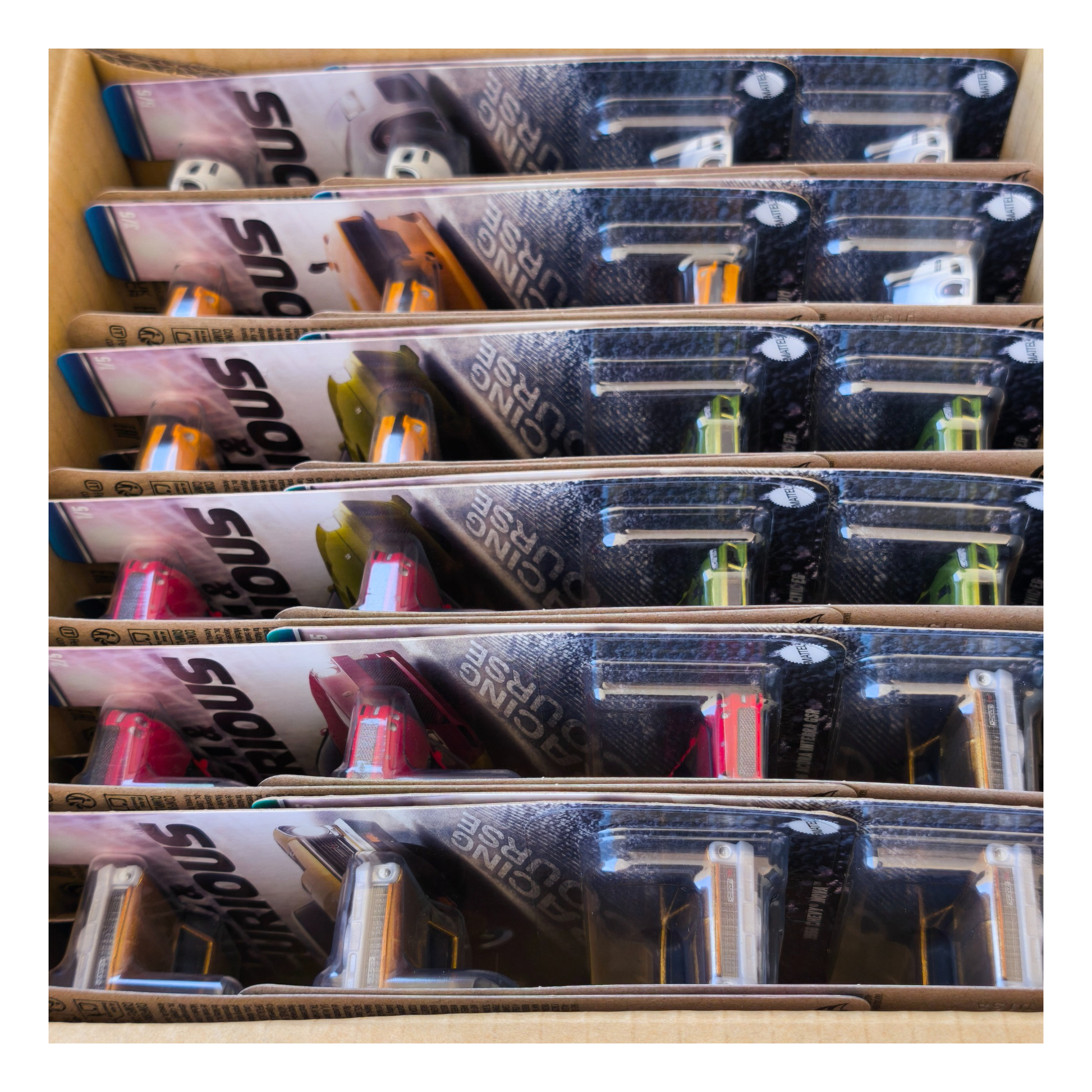 Factory-sealed Hot Wheels Fast & Furious Case K HNR88 containing 24 premium die-cast cars