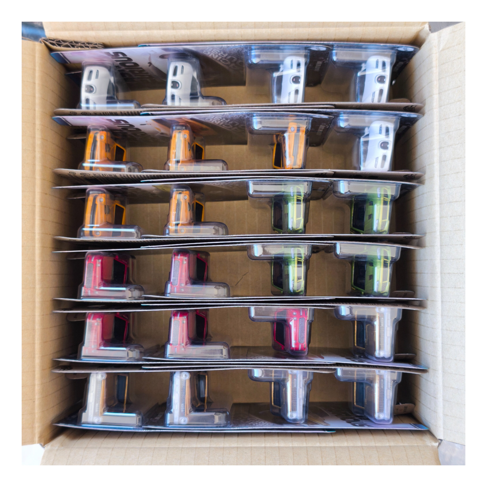 Factory-sealed Hot Wheels Fast & Furious Case K HNR88 containing 24 premium die-cast cars