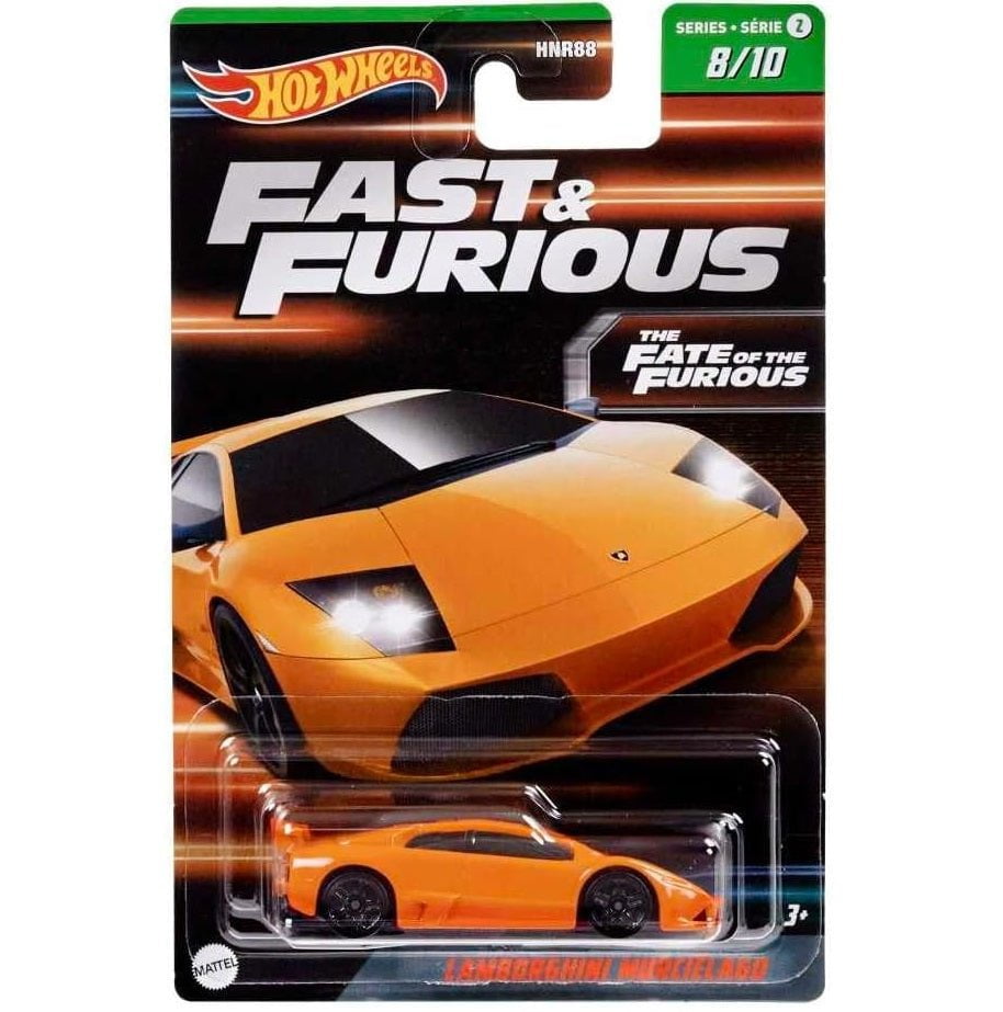 Hot Wheels 1:64 scale die-cast model of the Lamborghini Murcielago from Fast & Furious 8/10 Series 2 (2022)