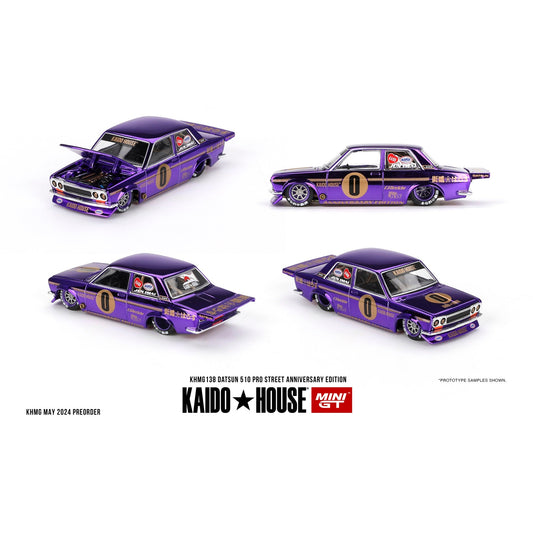 Kaido House 1:64 scale Datsun 510 Pro Street Anniversary Edition 1969 die-cast model KHMG138