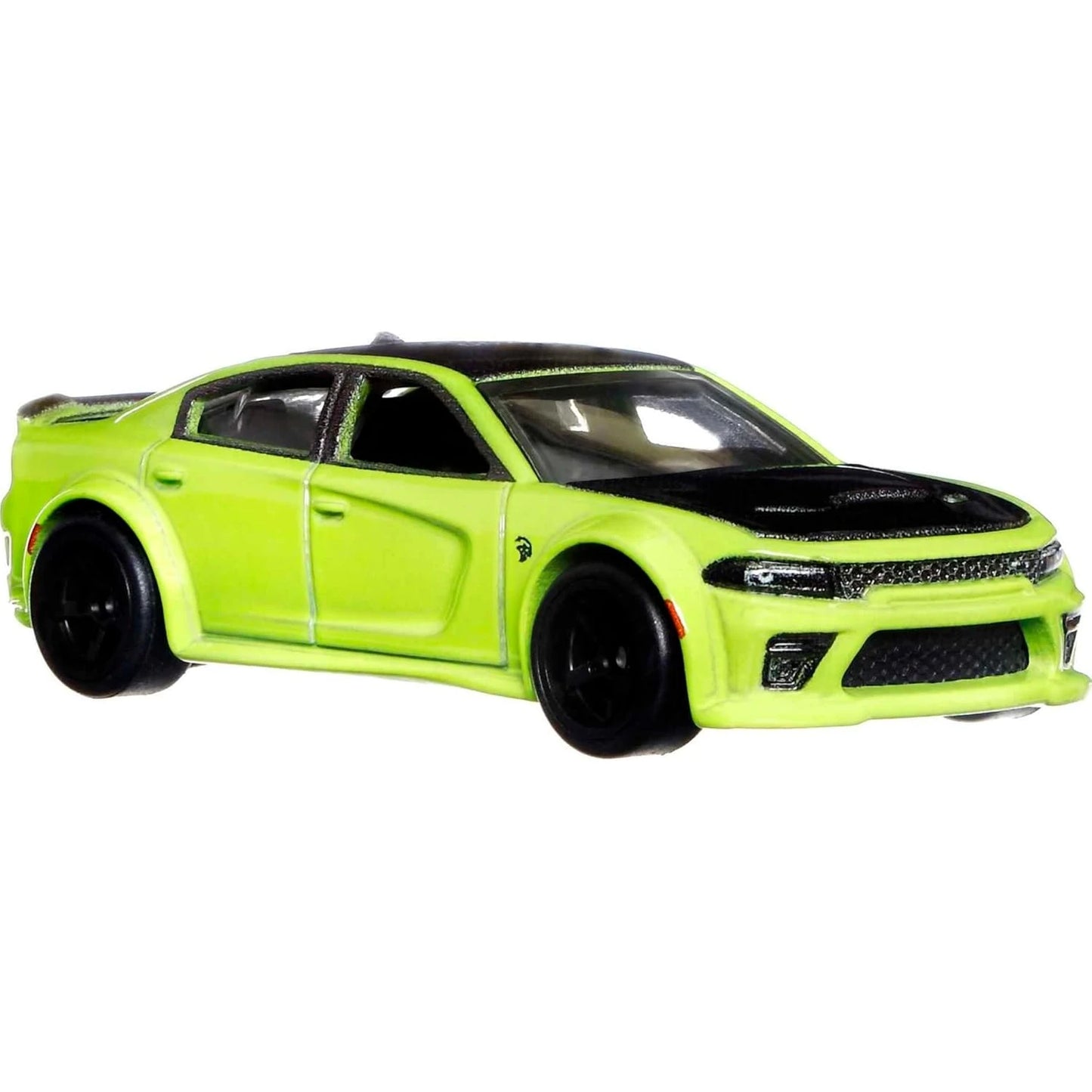Hot Wheels 1:64 ’20 Dodge Charger Hellcat American Scene Series 4/5 die-cast model car with detailed muscle car styling.