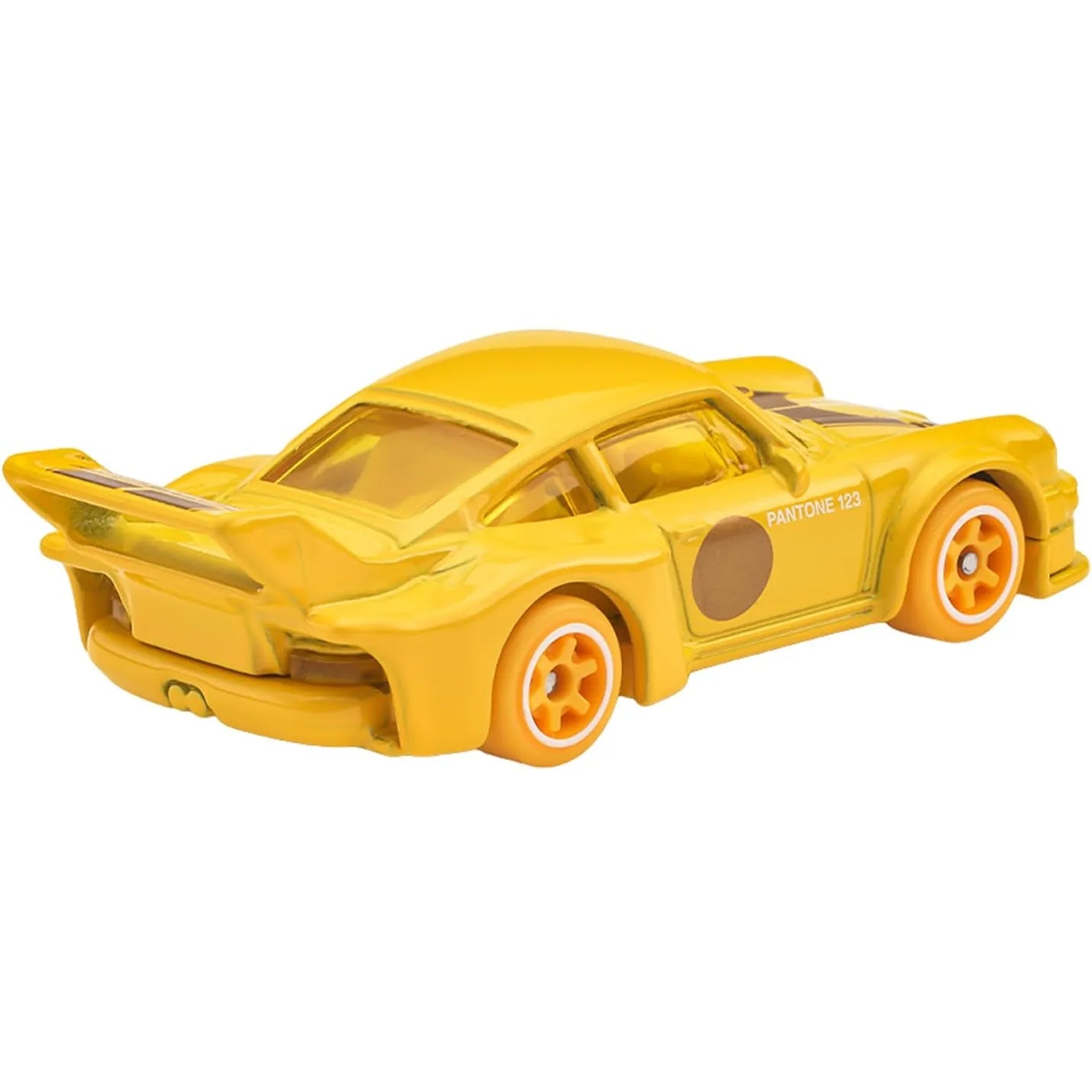 Hot Wheels 1:64 scale Porsche 934/5 in Pantone 123 yellow from the Silver Series – JKY47 JKY53