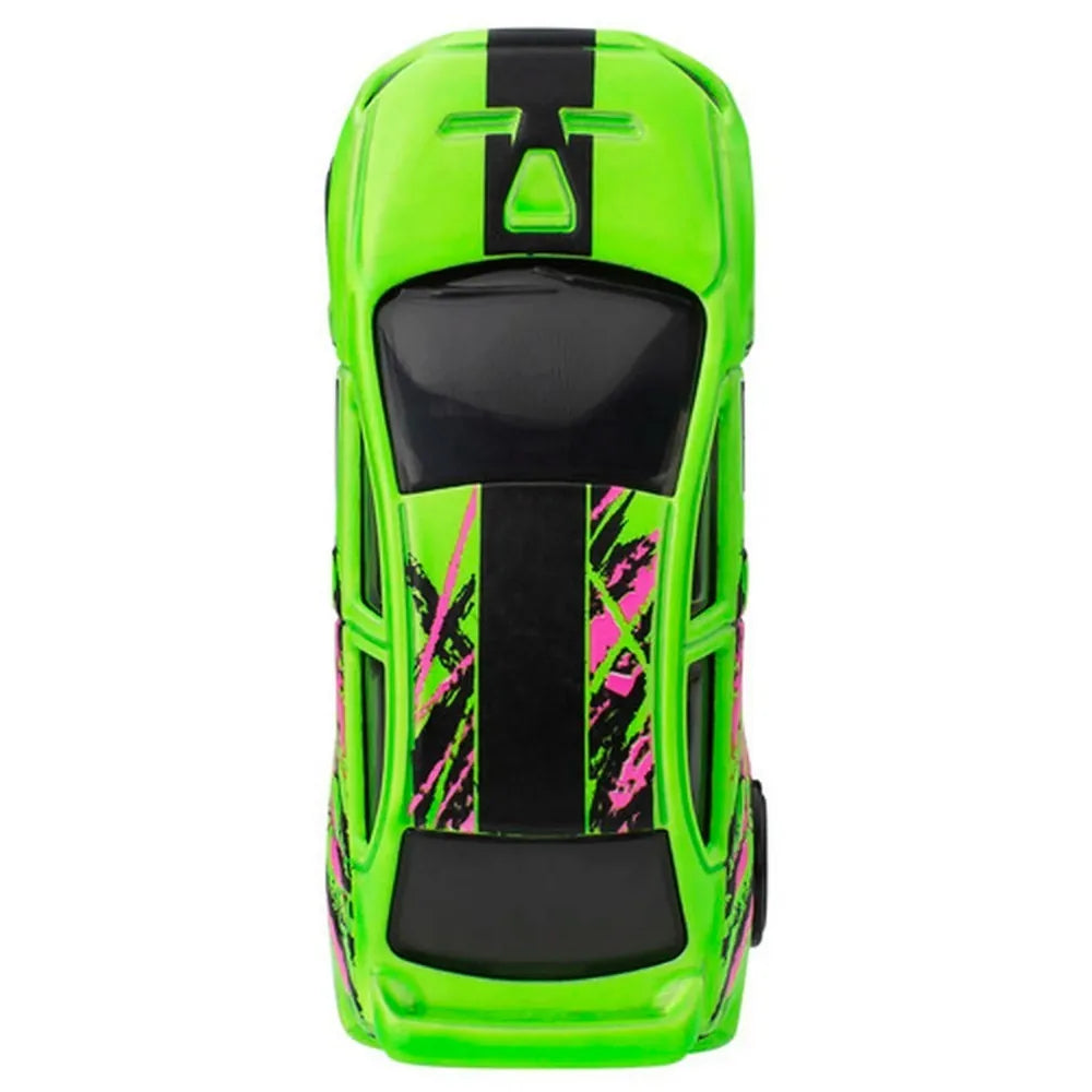 Hot Wheels 1:64 2008 Lancer Evolution Neon Speeders 3/8 die-cast model with custom racing deco.