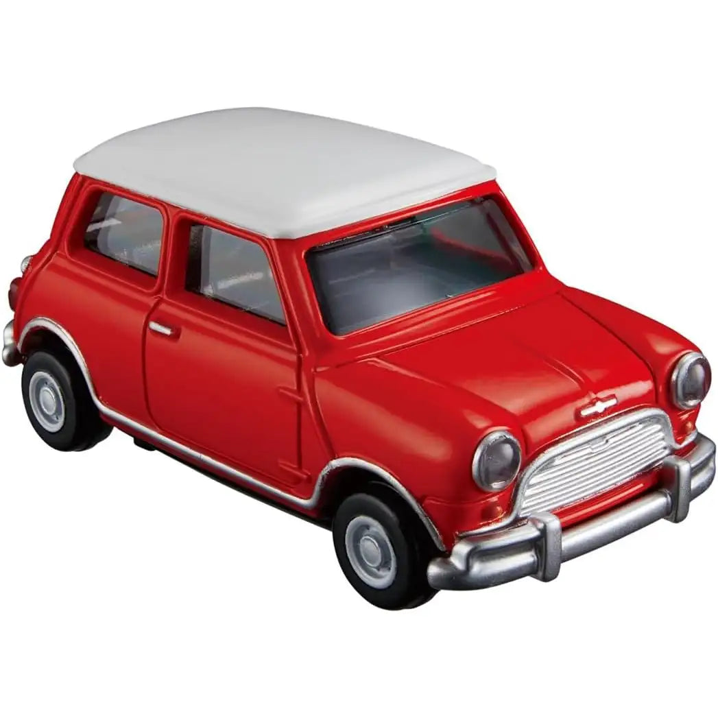 Tomica Premium 12 Morris Mini red die-cast model by Takara Tomy