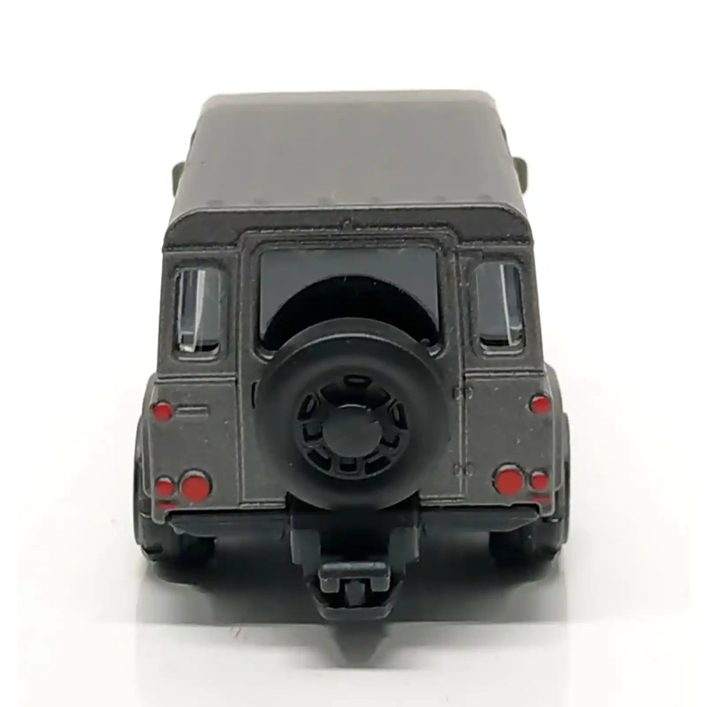 Majorette 1:64 scale Premium Cars die-cast model of the Land Rover Defender 110 in matte black, MiJo Exclusives release.