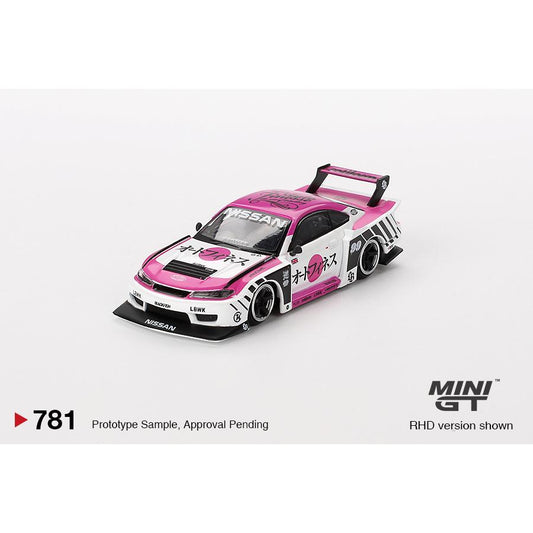 MiniGT 1:64 Nissan Silvia S15 LB-Super Silhouette Auto Finesse SEMA 2023 die-cast model β #781 MGT00781