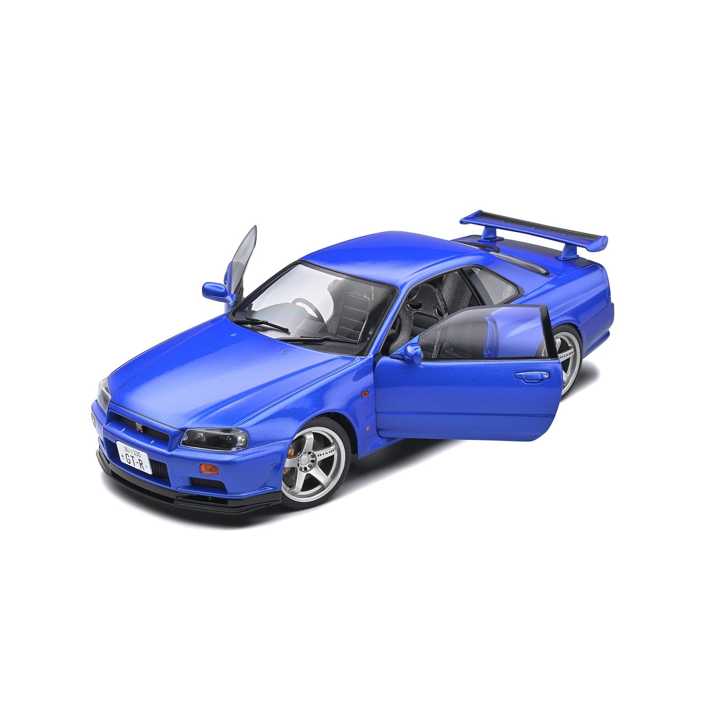 Solido Nissan Skyline GT-R (R34) β Bayside Blue 1999 1:18 Die-Cast Model S1804306