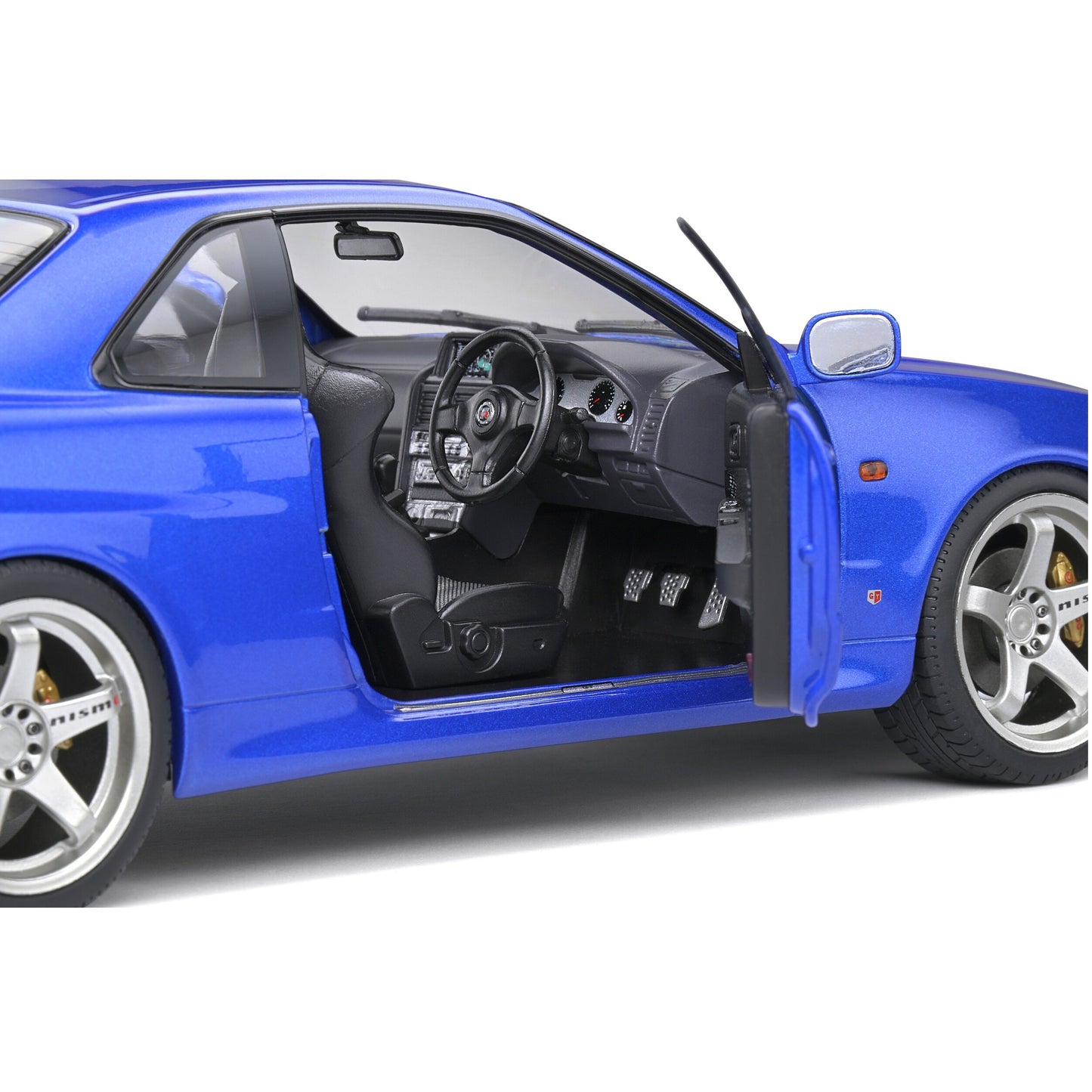 Solido Nissan Skyline GT-R (R34) β Bayside Blue 1999 1:18 Die-Cast Model S1804306