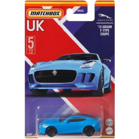 Matchbox 2015 Jaguar F-Type Coupe Stars of the UK GWL30 1/64 Die-Cast Model