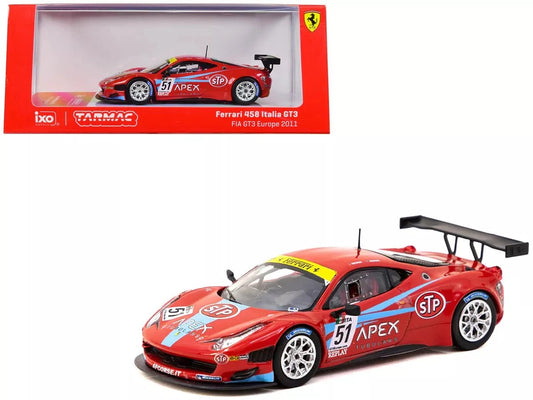 Tarmac Works Ferrari 458 Italia GT3 #51 FIA GT3 European Championship 2011 1/64 die-cast model