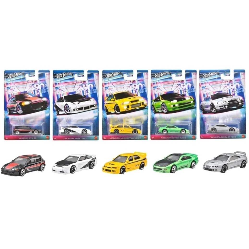 Hot Wheels 1:64 2025 90’s Street Scene JDY83-979A – 2 Factory-Sealed Cases (48 Pieces)