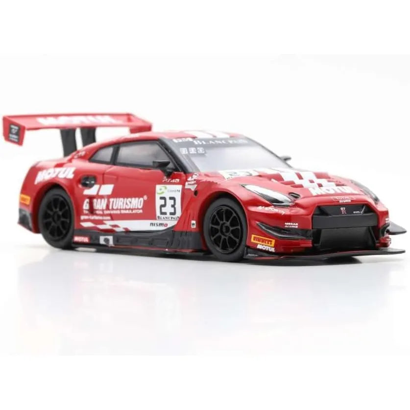 Sparky 1:64 Nissan GT‑R Nismo GT3 #23 GT Sport Motul Team RJN die‑cast model from 2018 Spa 24H – Parry, Buncombe, Ordoñez