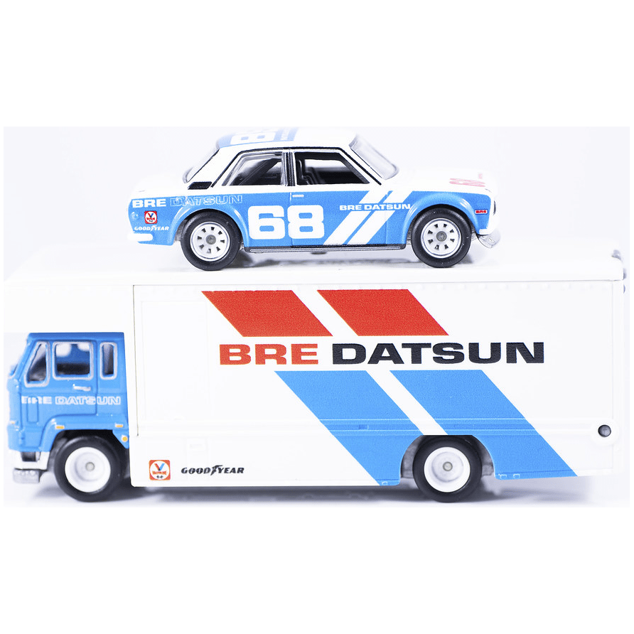 HotWheels Team Transport | '71 Datsun 510 & Fleet Flyer #9 | FLF56