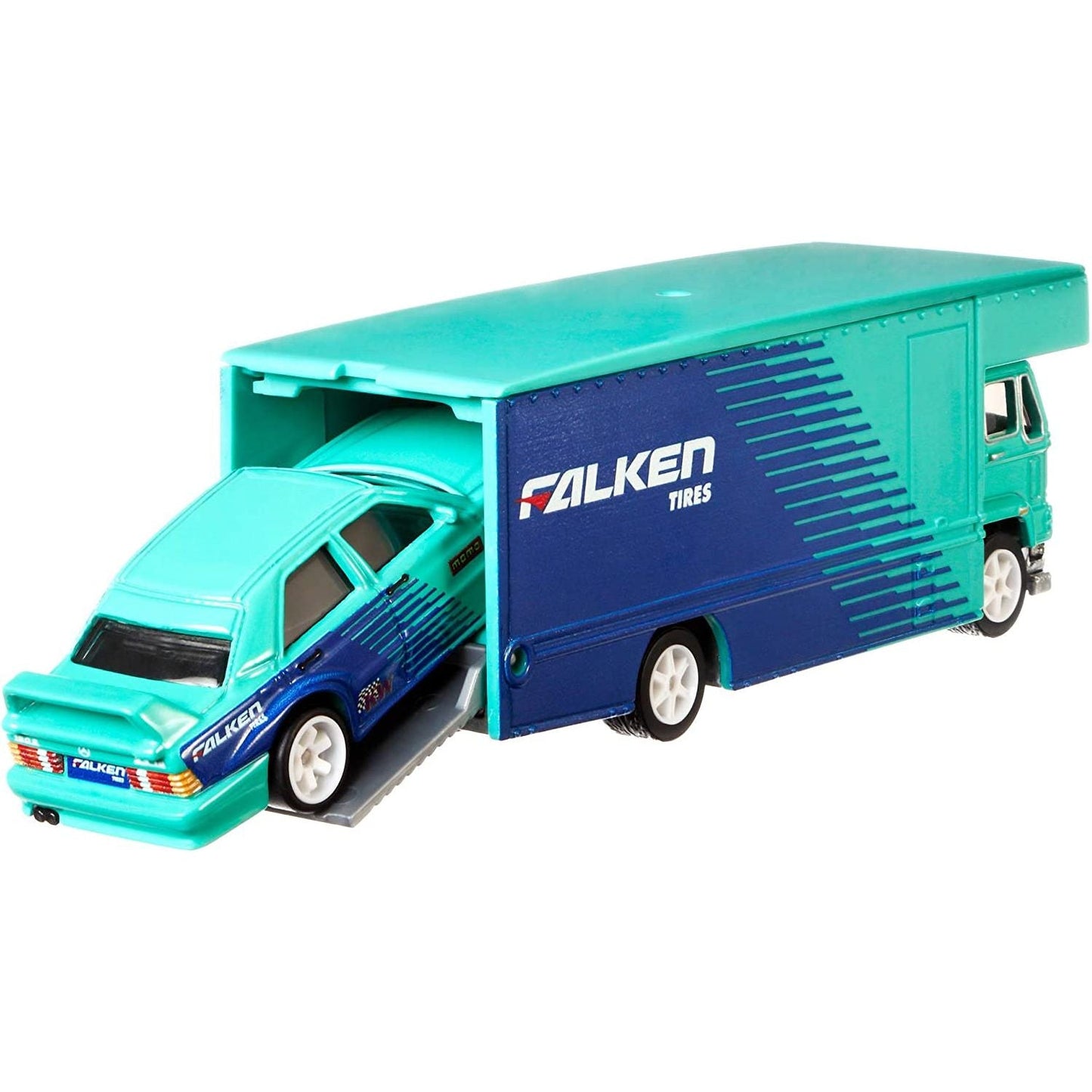 HotWheels Team Transport | Mercedes-Benz 190E & Fleet Flyer Falken #10 | FLF56